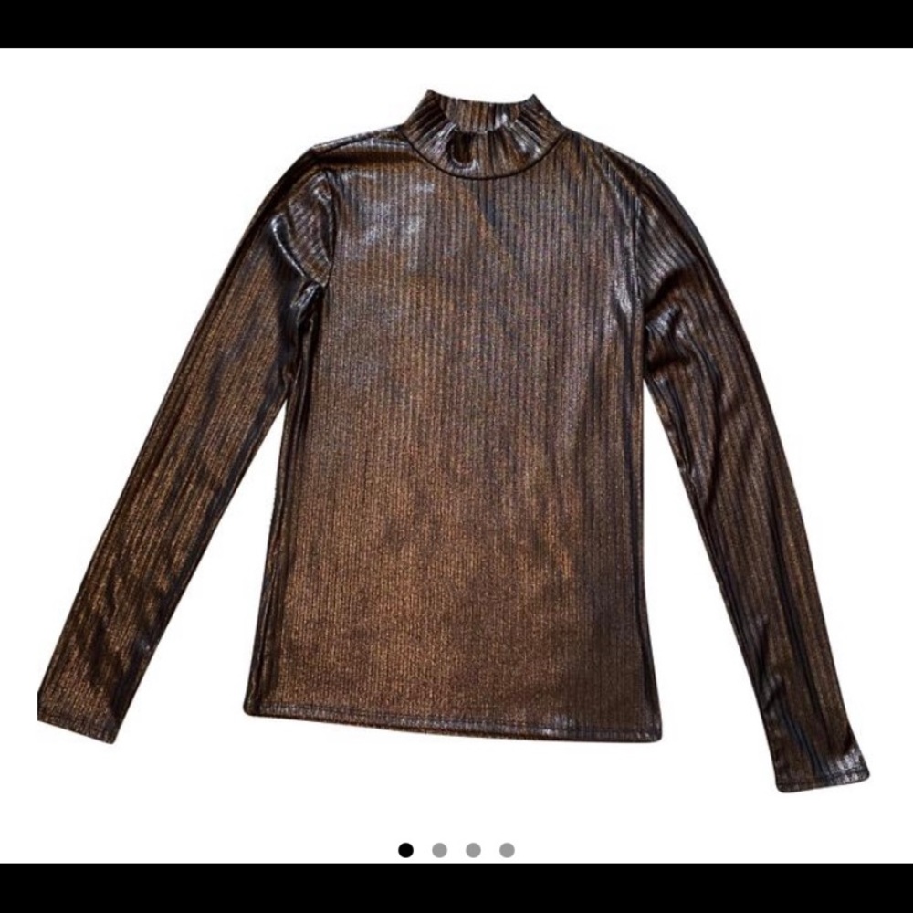 Before You Bronze Mock Turtleneck